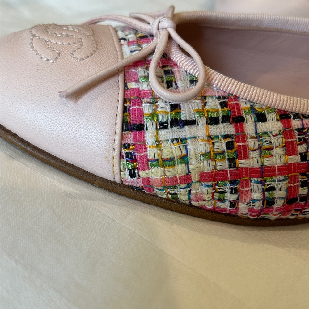 CHANEL Multicolor Tweed Ballerina Flats - Picture 12 of 14